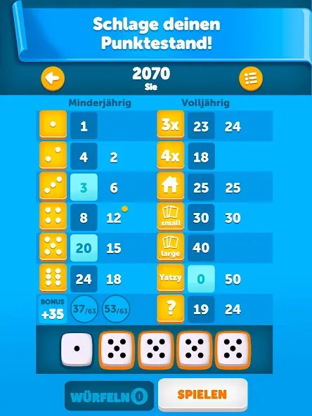 Yatzy Klassisch screenshot 12