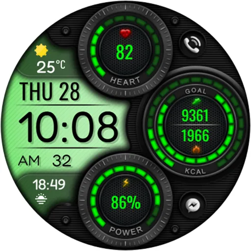 Digital Mingo Watch face screenshot 22
