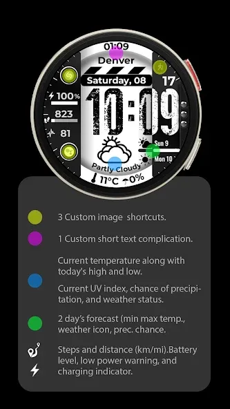 Watch Face CUE148 screenshot 2