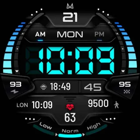 MD244 Digital watch face screenshot 23