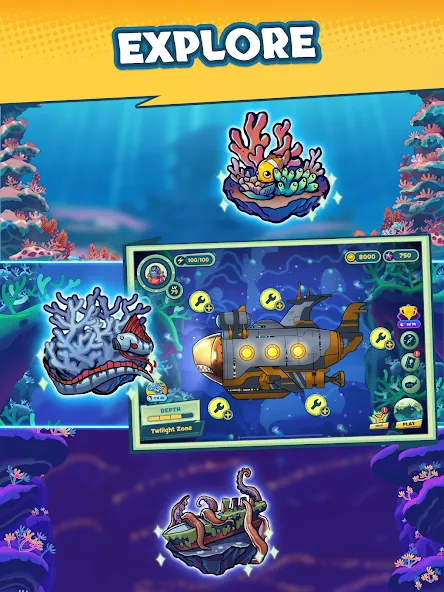 Submarine Quest: Merge&Explore screenshot 10
