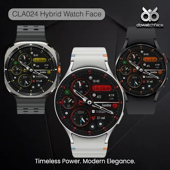 CLA024 Hybrid Watch Face screenshot 1