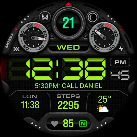MD237 Digital watch face screenshot 39