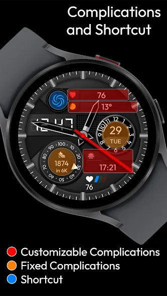 OD28 Titanium Watch Face screenshot 7