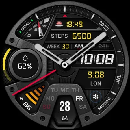 MD322 Analog watch face screenshot 12