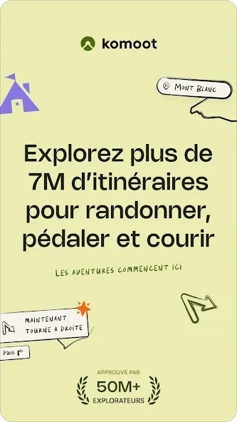 komoot - rando, vélo & course screenshot 1