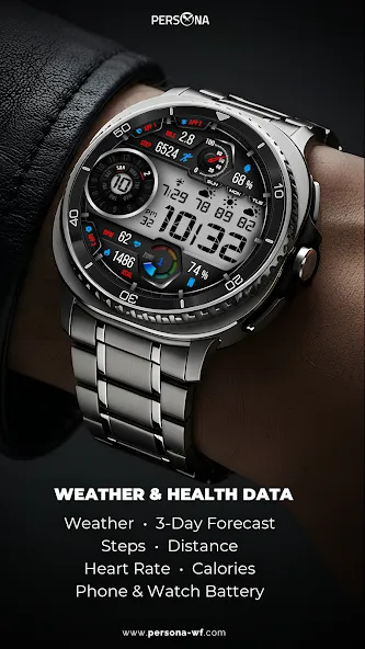 PER12 Digital Watch Face screenshot 3