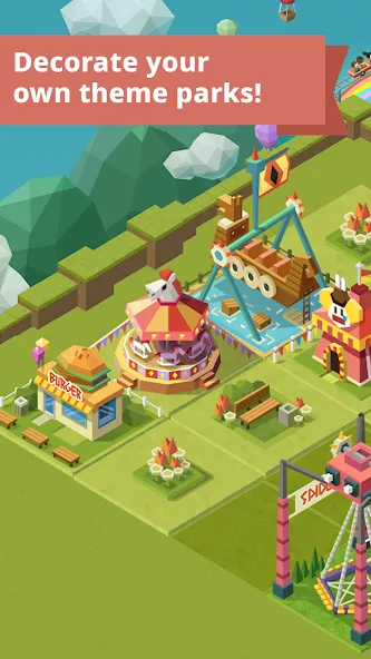 Merge Tycoon: 2048 Theme Park screenshot 2