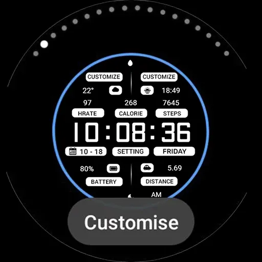 ZKin Watch Black White Message screenshot 32