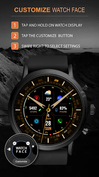 WFP 323 Analog Watch Face screenshot 4