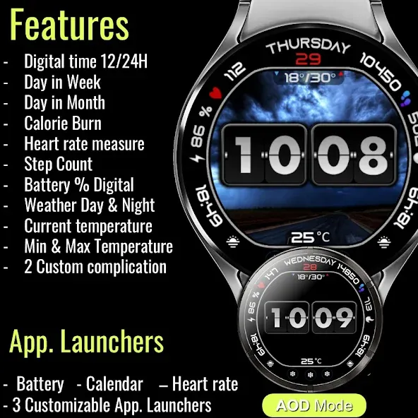 Animated Weather Flip Time E55 screenshot 8