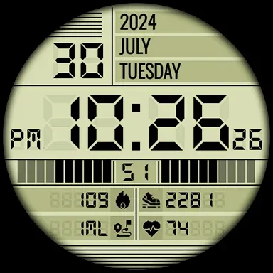 TkuWatch S014 Retro Watch Face screenshot 20