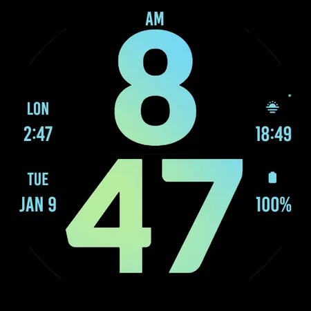 Big Daylight Watch Face screenshot 5