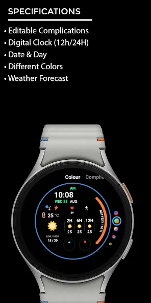 Night ver 30 - watch face screenshot 4