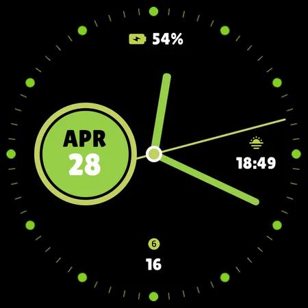 Purely Pointed Watch Face screenshot 6