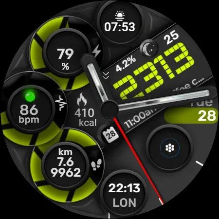 Digital Watch Face CUE097 screenshot 13