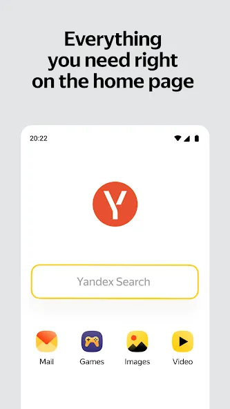 Yandex Start screenshot 1