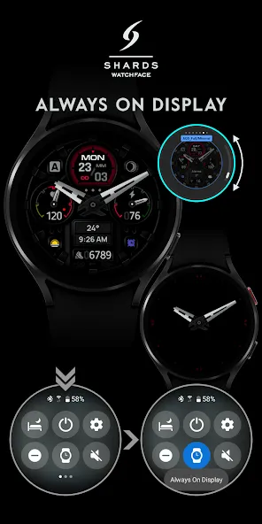 SH072 Watch Face, WearOS watch screenshot 7