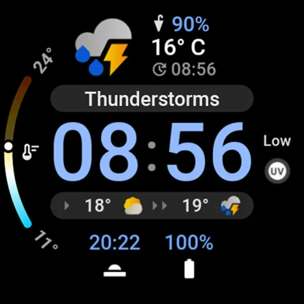Just Weather: Watch Face screenshot 13