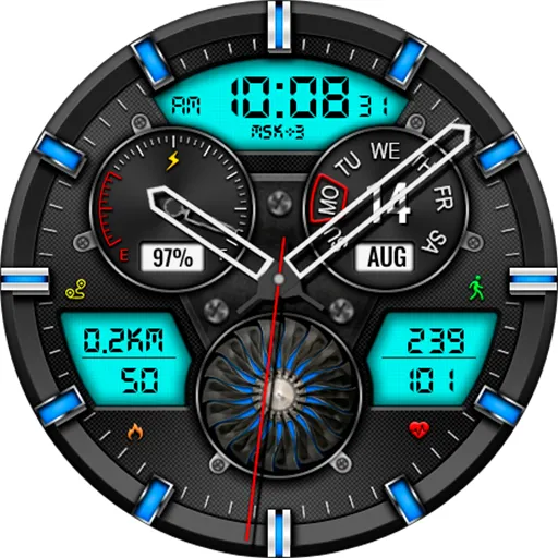 Hybrid CLOUD URX138 Watch face screenshot 15