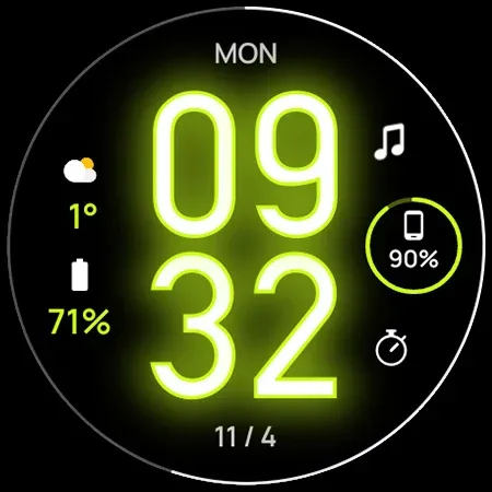 Glow Digital: Watch face screenshot 8