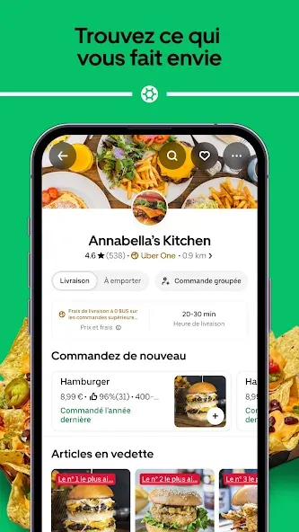Uber Eats : repas et courses screenshot 4