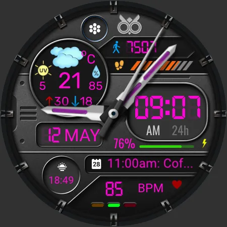 DB051 Hybrid Sport Watch Face screenshot 28