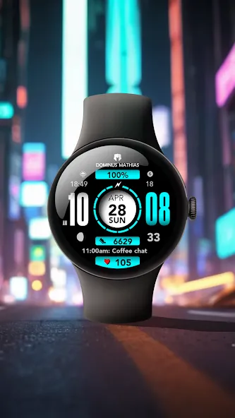 DM105 Futuristic Digital Watch screenshot 1