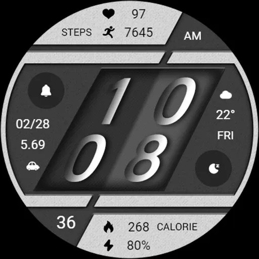Diagonal Grey ZKin Watch screenshot 6