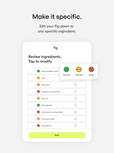Fig: Food Scanner & Guide screenshot 9