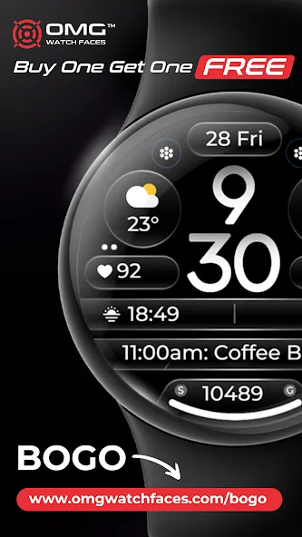 OMG 345 Digital Watch Face screenshot 3
