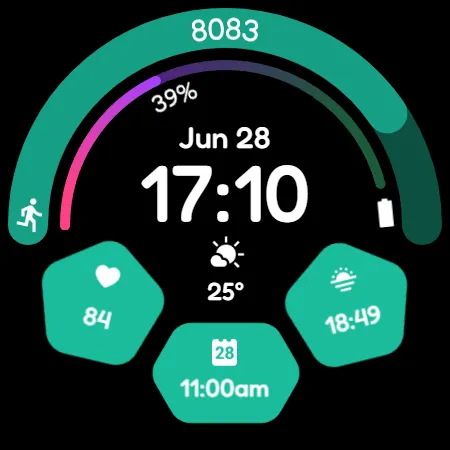 Digital Watchface D8 screenshot 23