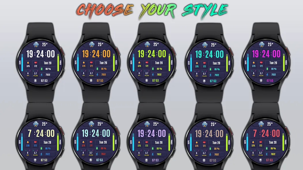 Renna Digital Watch Face screenshot 1