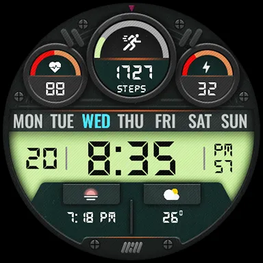 Tancha S62 Retro Watch Face screenshot 21