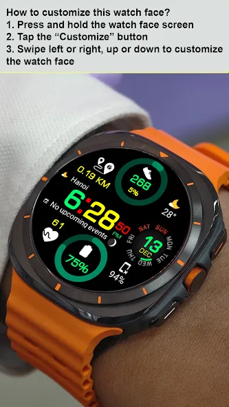 Digital Color WearOS NTV570 screenshot 2