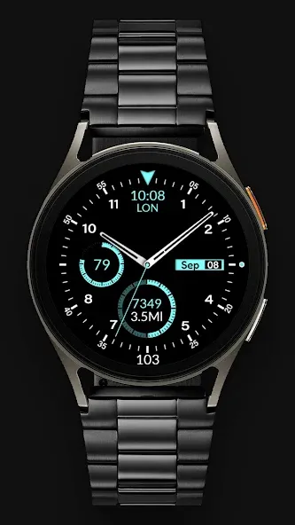 CC Black Analog Watch Face screenshot 4