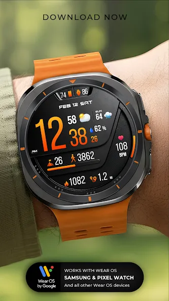 PER76 Digital Watch Face screenshot 6
