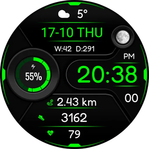 Animated Onysy Watch face screenshot 22