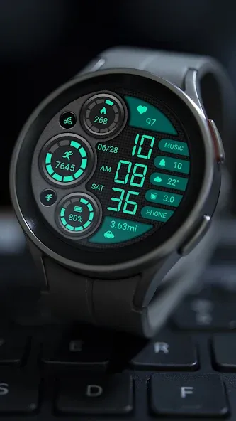 Retro Green ZKin Watch screenshot 22