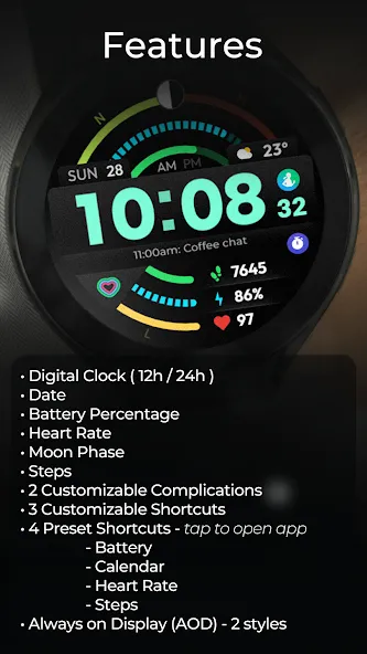 TVV Workout Watch Face screenshot 3
