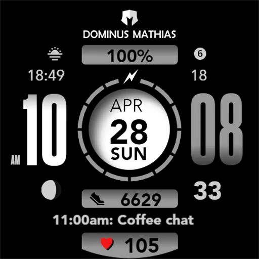DM105 Futuristic Digital Watch screenshot 8