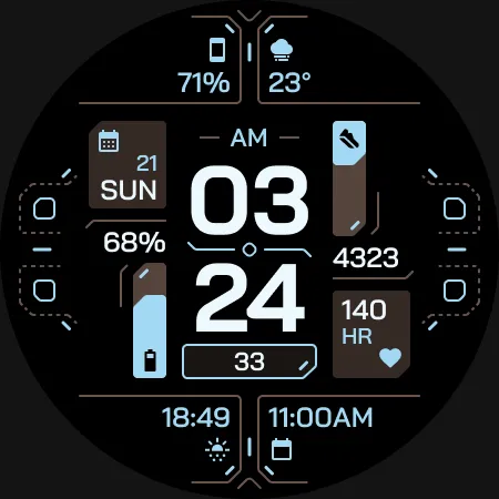 TKS 25 Circuit Watch Face screenshot 13