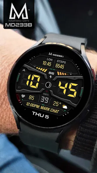MD233B Digital watch face screenshot 3
