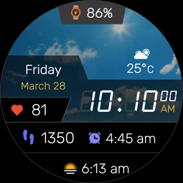 Digitec Pro Watch Face Wear OS screenshot 29