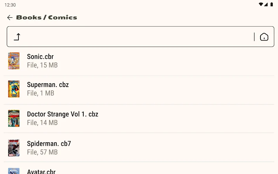 Comic Book Reader (cbz/cbr) screenshot 21