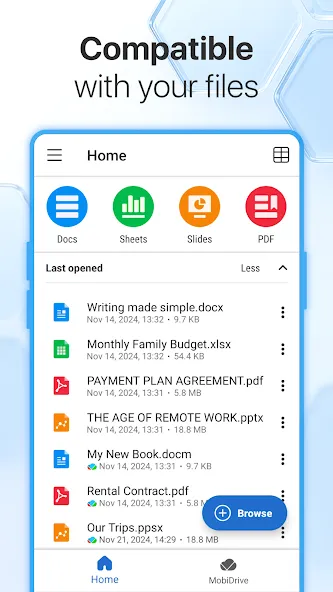 MobiOffice: Word, Sheets, PDF screenshot 7