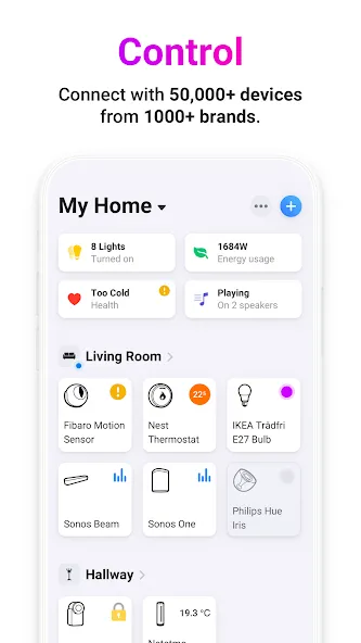Homey — A better smart home screenshot 1