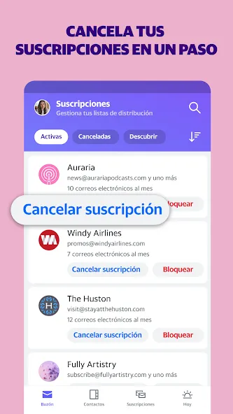 Yahoo Mail: buzón de correo screenshot 1