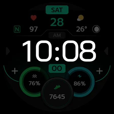 TVV Workout 8 Watch Face screenshot 13