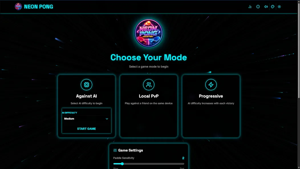 Neon Pong Master Offline Play screenshot 31